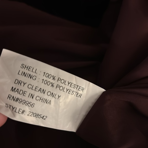 Shoshanna dark burgundy velvet evening gown - Picture 13 of 15